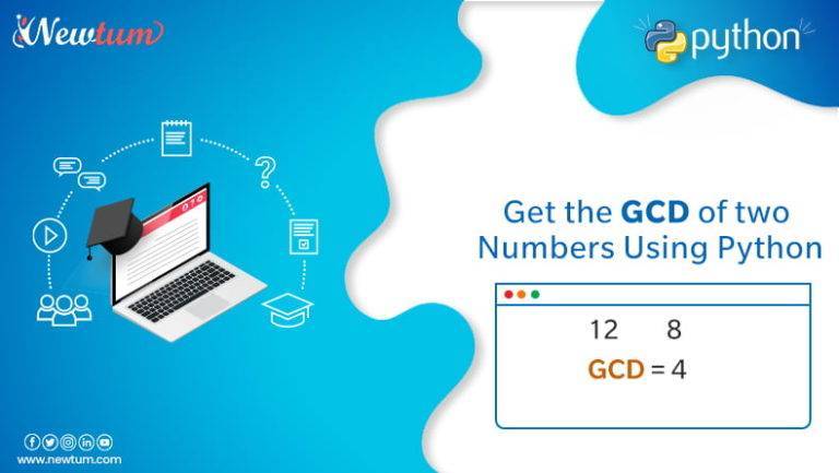GCD Of Two Numbers In Python With Video Explanation Newtum