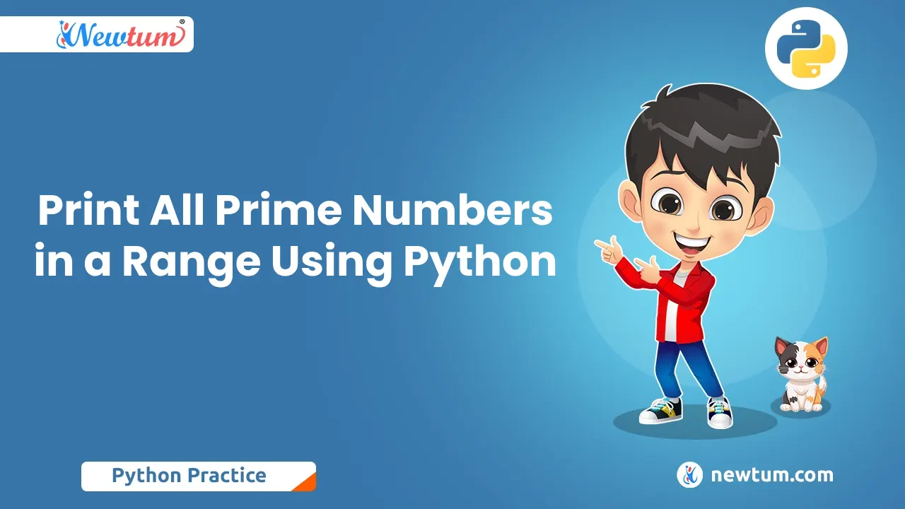 Print All Prime Numbers In A Range Using Python Newtum