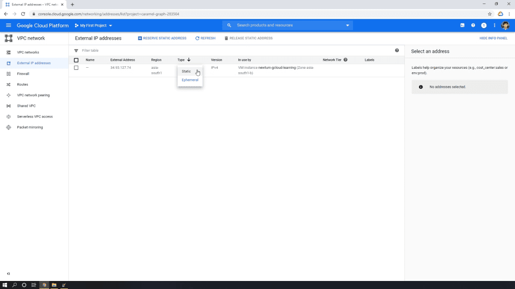 gcloud-vm-static-ip-type-change