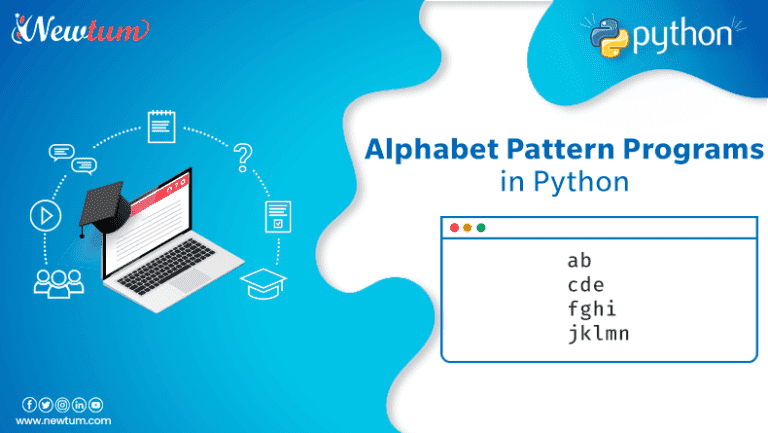 Alphabet Pattern Programs In Python With Video Explanation