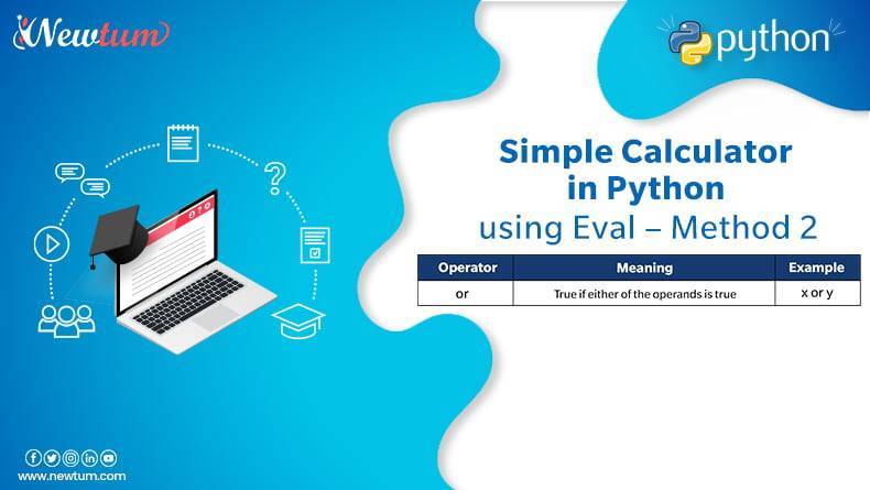 Create Calculator using Eval in Python
