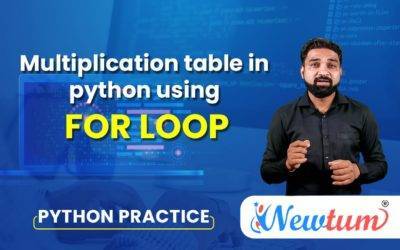 Multiplication Table in Python Using For Loop