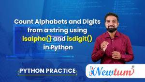 Read more about the article Count Alphabets & Digits from a string in Python using isalpha() & isdigit()