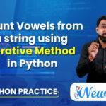 Count Vowels From a String in Python Using Iterative Method