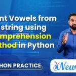 Count Vowels From a String In Python Using Comprehension Method
