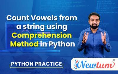 Count Vowels From a String In Python Using Comprehension Method