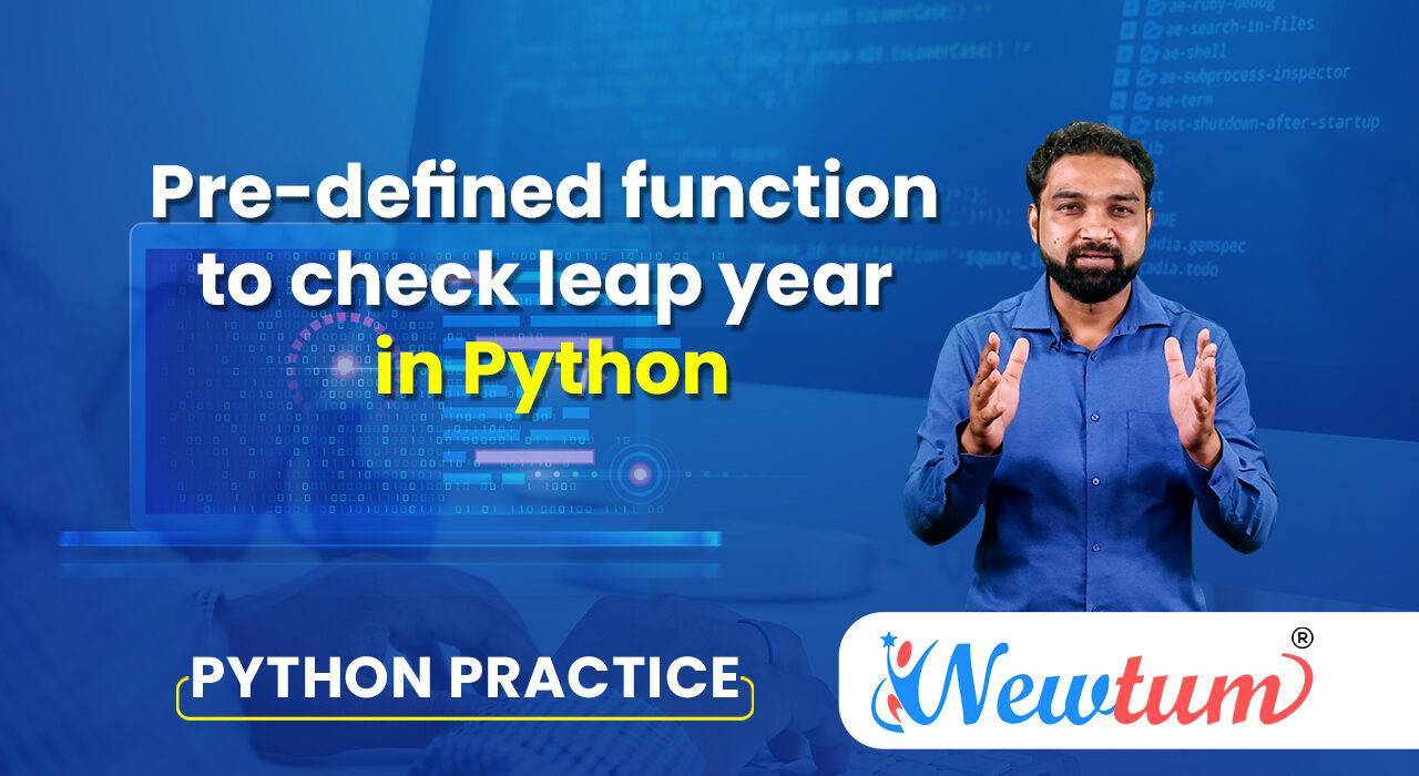 Pre-defined Function to Check Leap Year in Python
