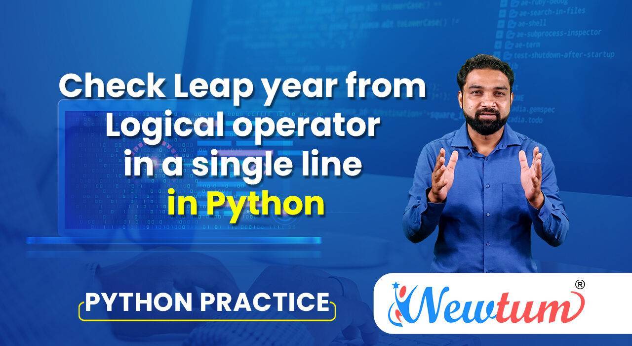 Check Leap year from Logical operator in a single line in Python