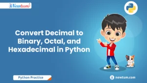 Read more about the article Convert Decimal to Binary, Octal, and Hexadecimal in Python