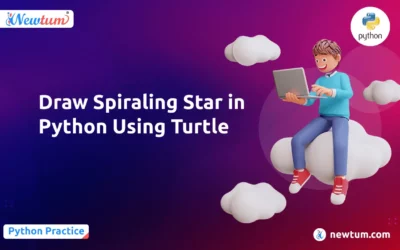 Draw Spiraling Star in Python Using Turtle