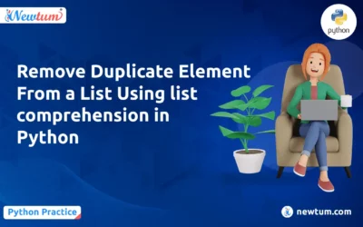 Remove Duplicate Element From a List Using list comprehension in Python