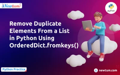 Remove Duplicate Elements From a List in Python Using OrderedDict.fromkeys()