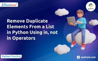 Remove Duplicate Elements From a List in Python Using in, not in Operators