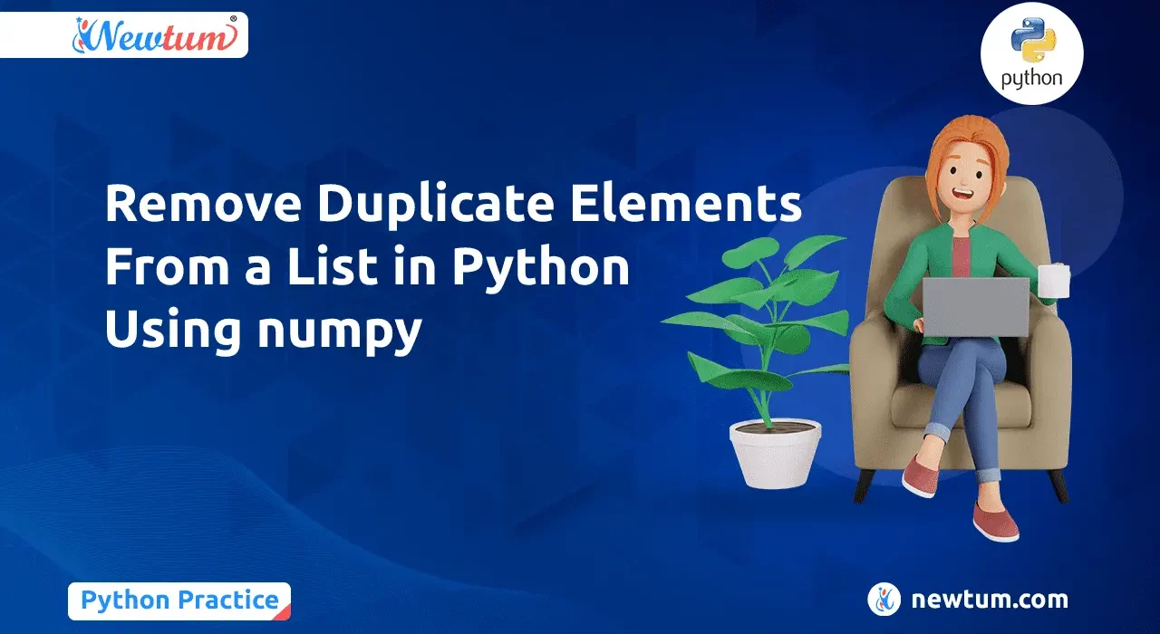 Remove Duplicate Elements From a List in Python Using numpy