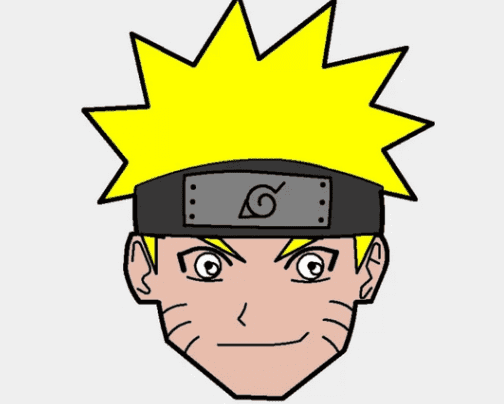 How to Draw Naruto Face 