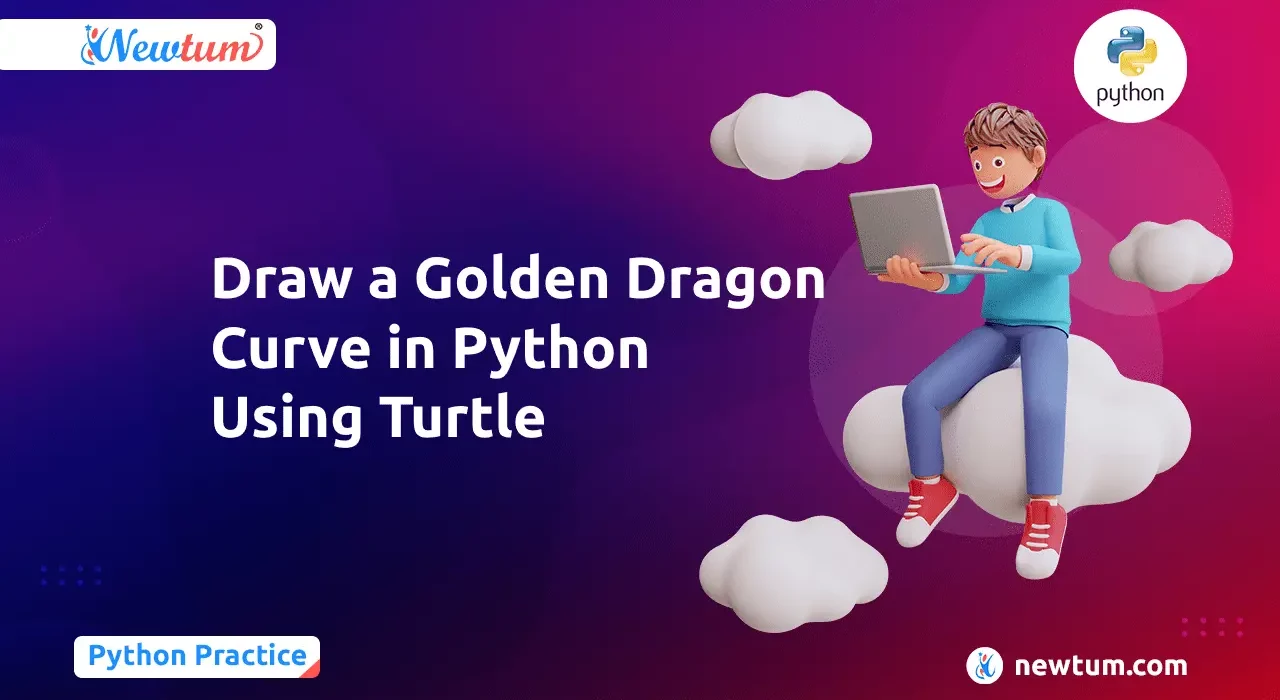 Draw a Golden Dragon Curve in Python Using Turtle
