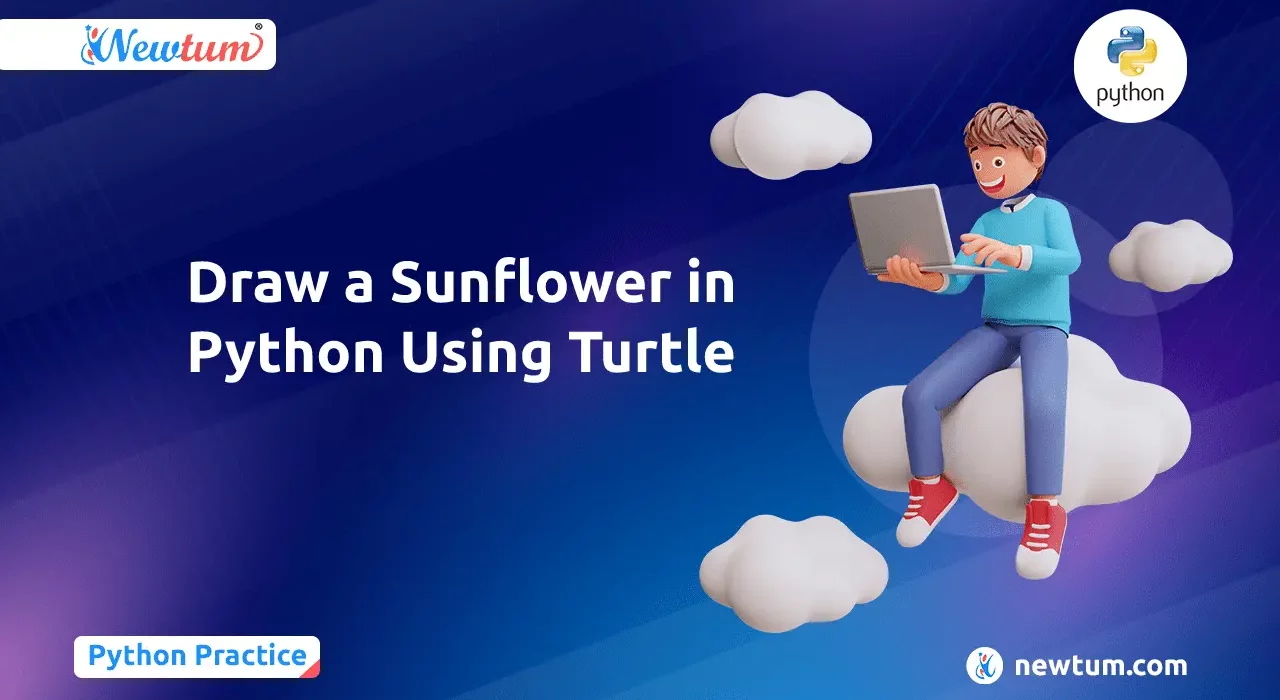 Draw a Sunflower in Python Using Turtle