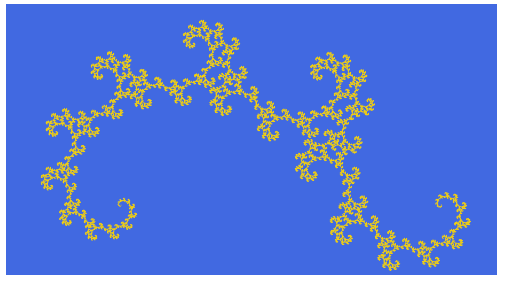 Draw a Golden Dragon Curve in Python Using Turtle