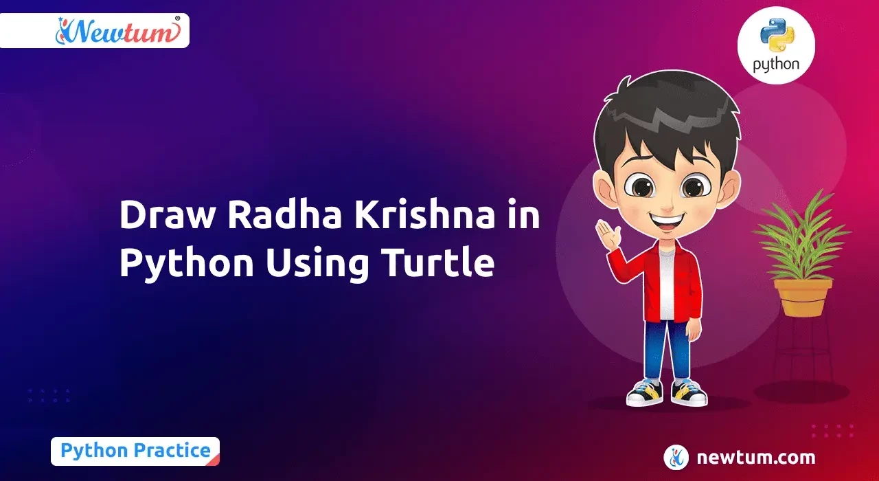 Draw Radha Krishna in Python Using Turtle