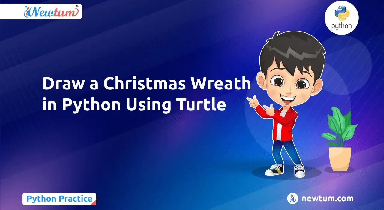 Draw a Christmas Wreath in Python Using Turtle