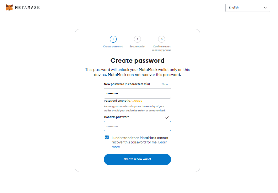 password set