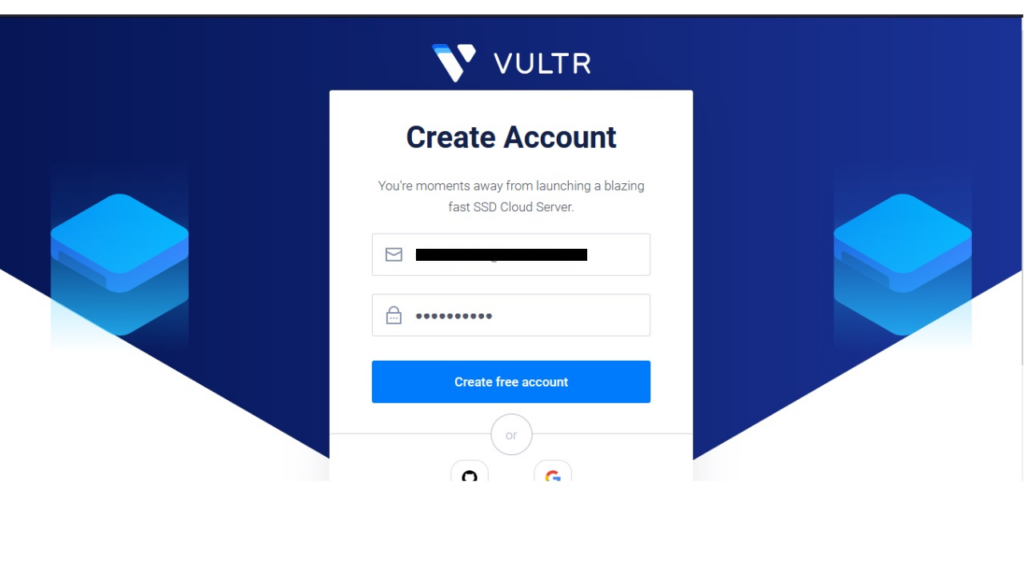 Vultr Registration Details