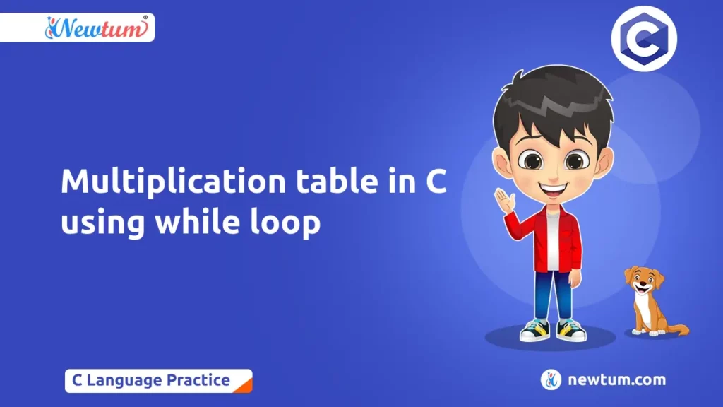 Multiplication table in C using while loop