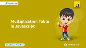 Read more about the article Multiplication table in javascript