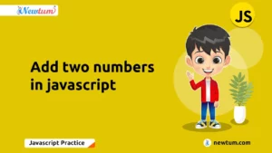 Read more about the article Add two numbers in javascript