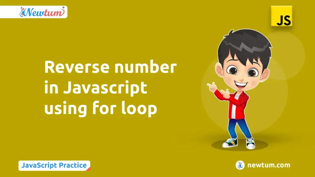 Reverse number in Javascript using for loop