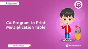 Read more about the article C# Program to Print Multiplication Table Easily