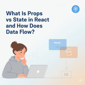 Read more about the article What Is Props vs State in React and How Does Data Flow?