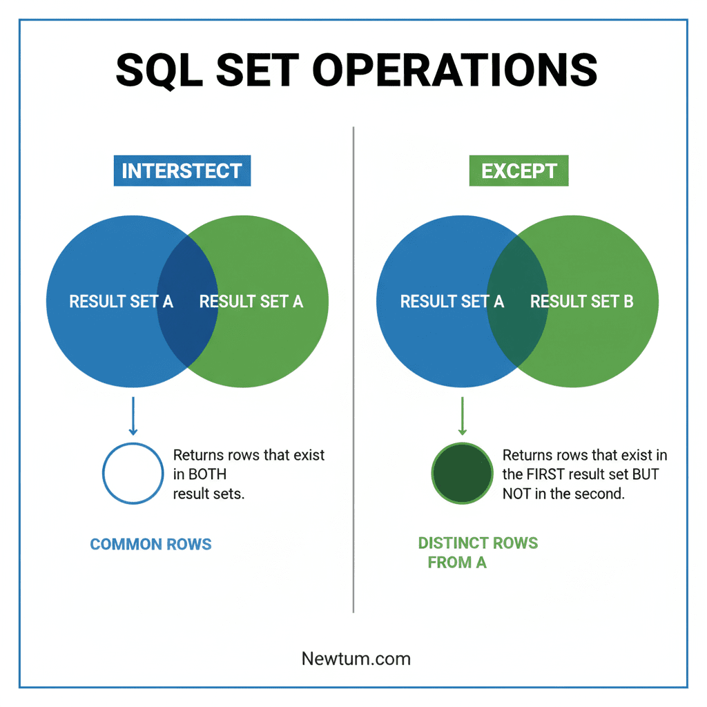 INTERSECT and EXCEPT in SQL