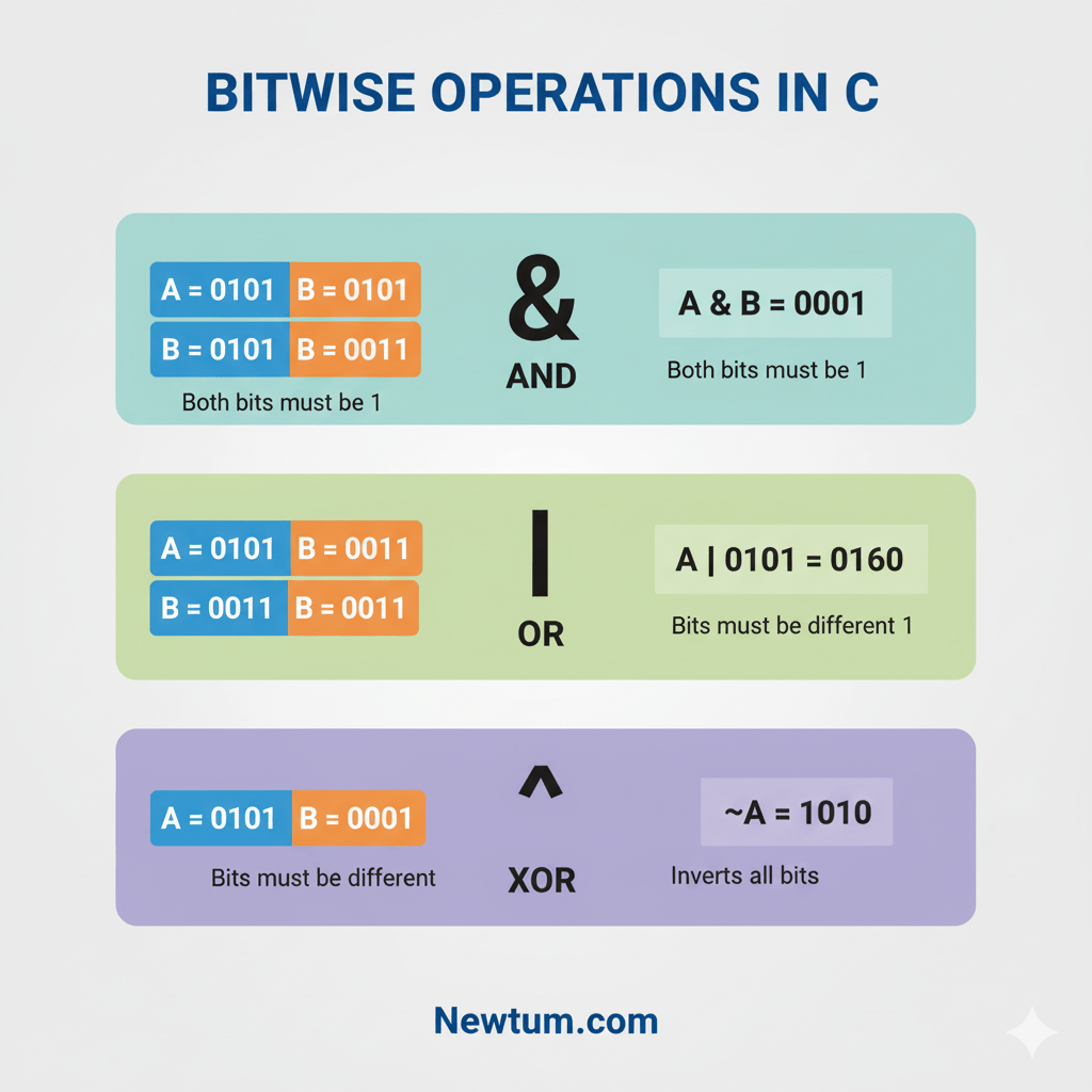 bitwise operations in C