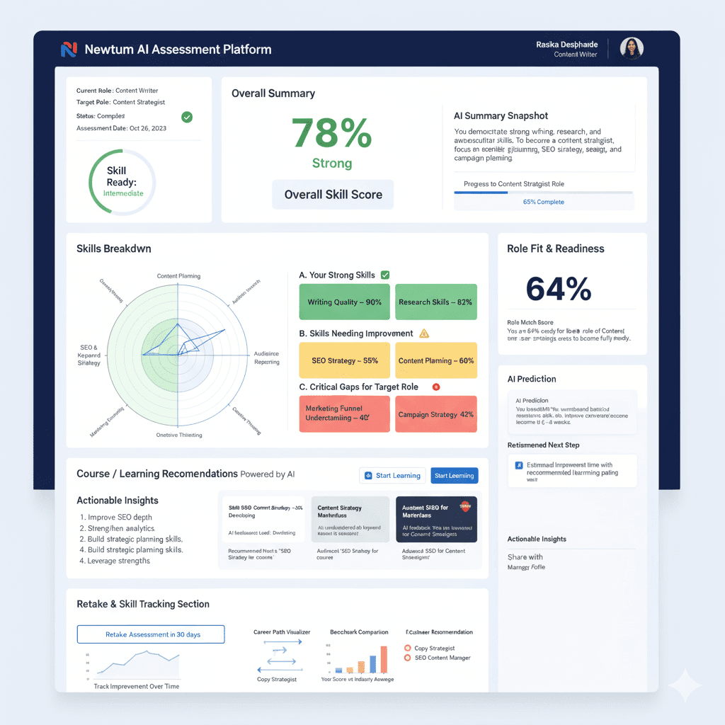 Dashboard of AI Assessment