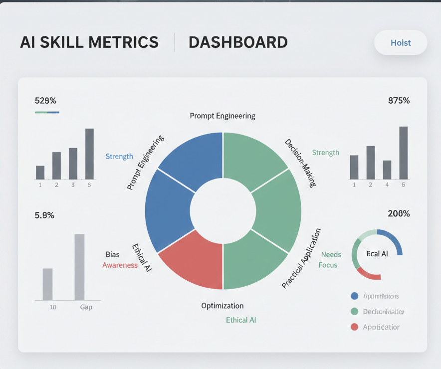 AI skill assessment map showing strengths and gaps objectively