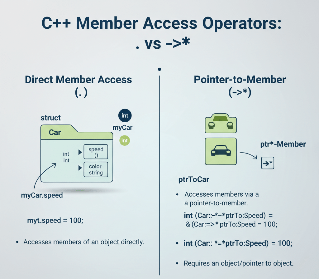 Infographic comparing . vs -