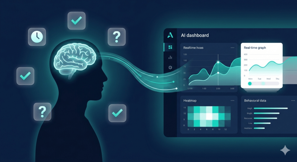 AI personalized learning assessment analyzing learner behavior patterns in real time