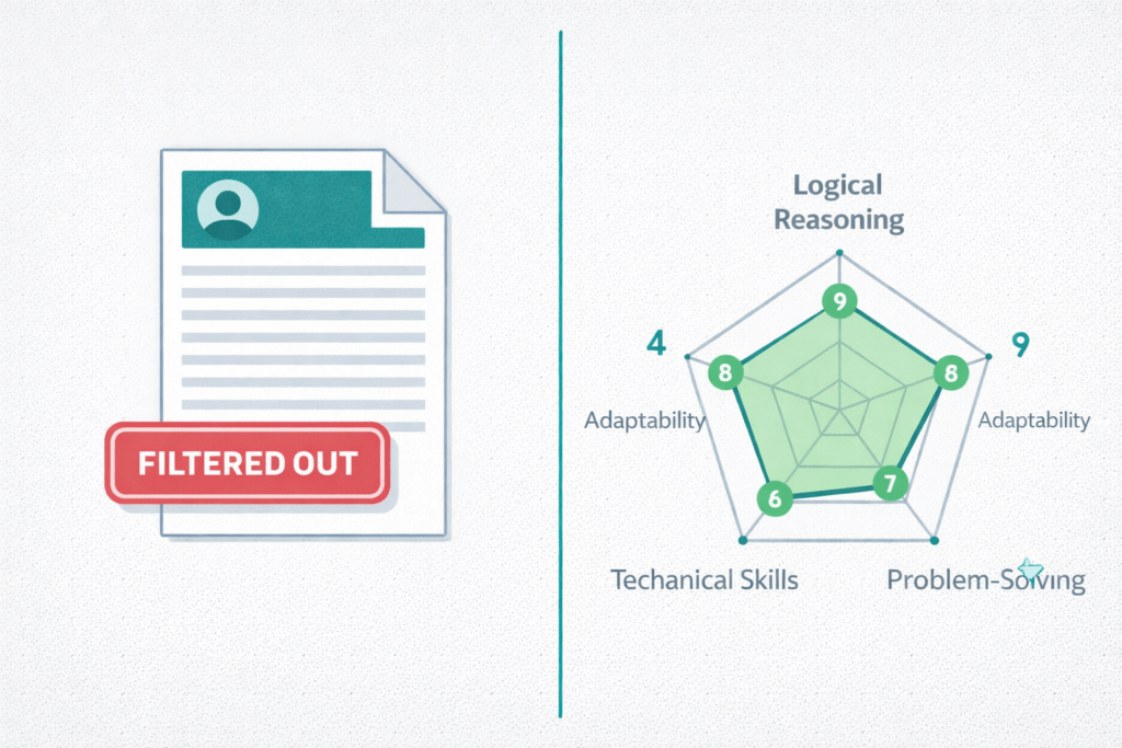 Tradition resume vs AI Assessment