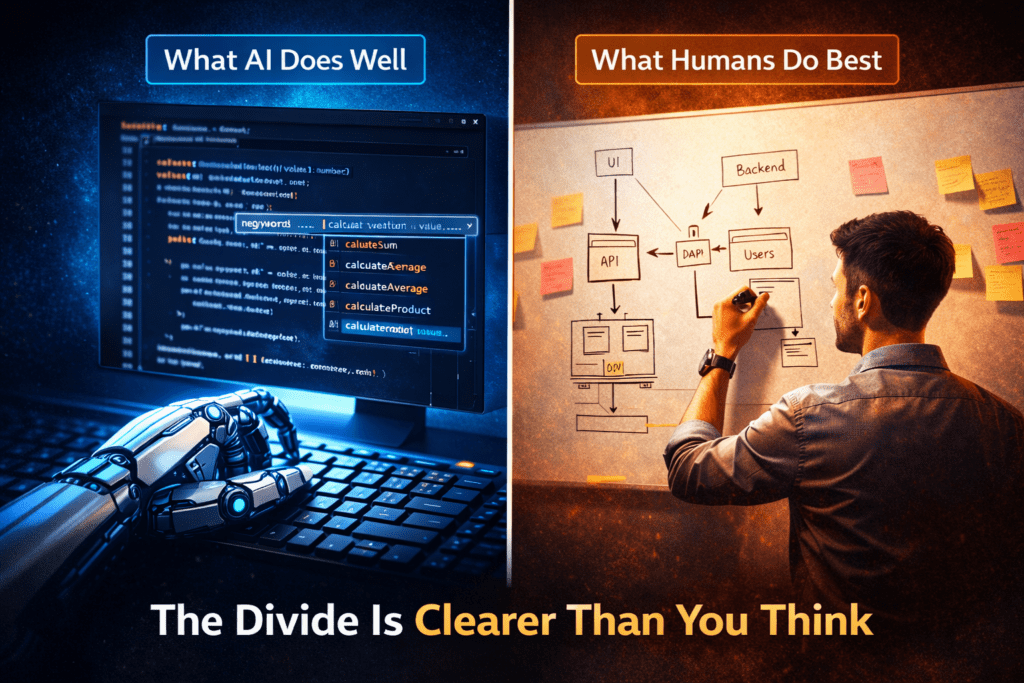 illustration showing a developer at the center of overlapping circles