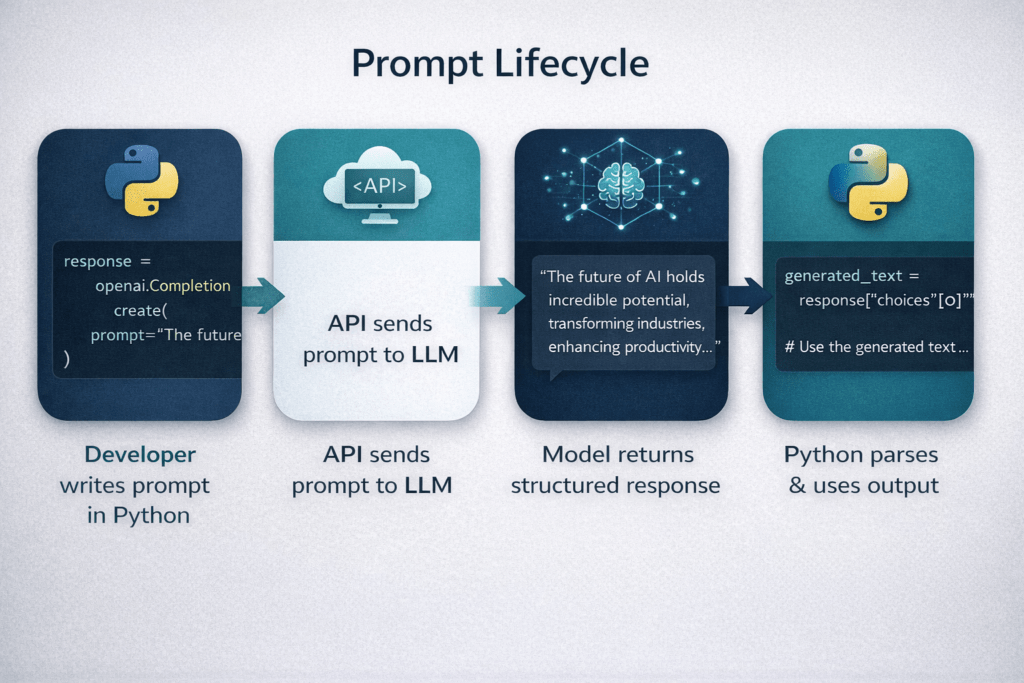Prompt lifecycle stages in Python code