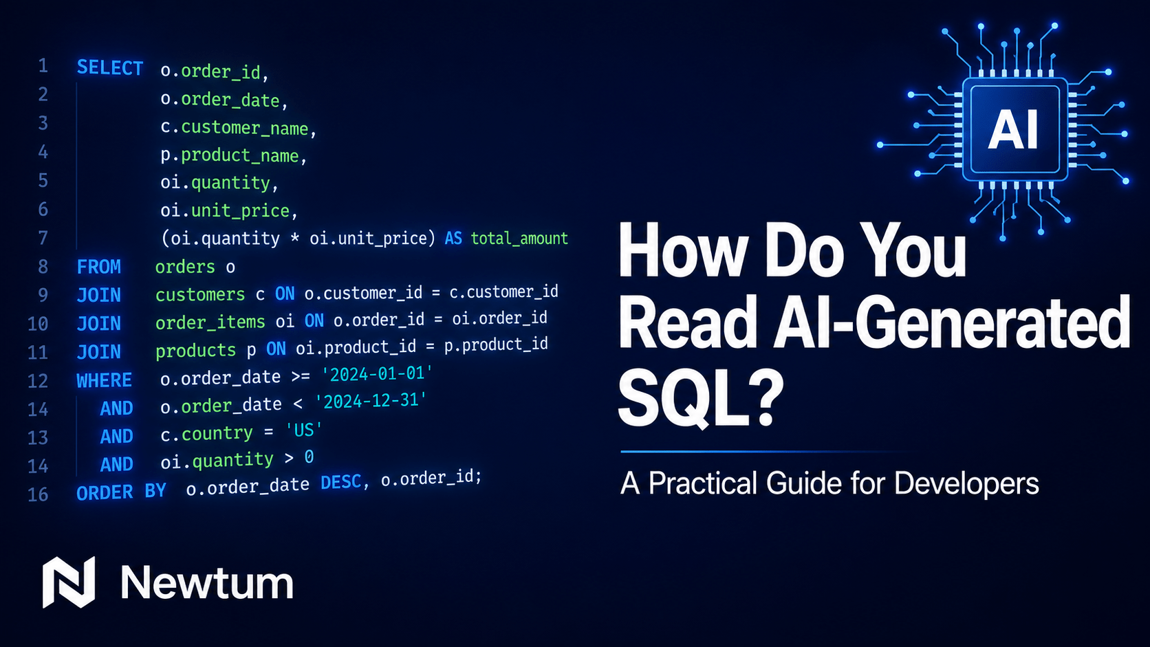 Reading AI-Generated SQL: A Developer's Guide