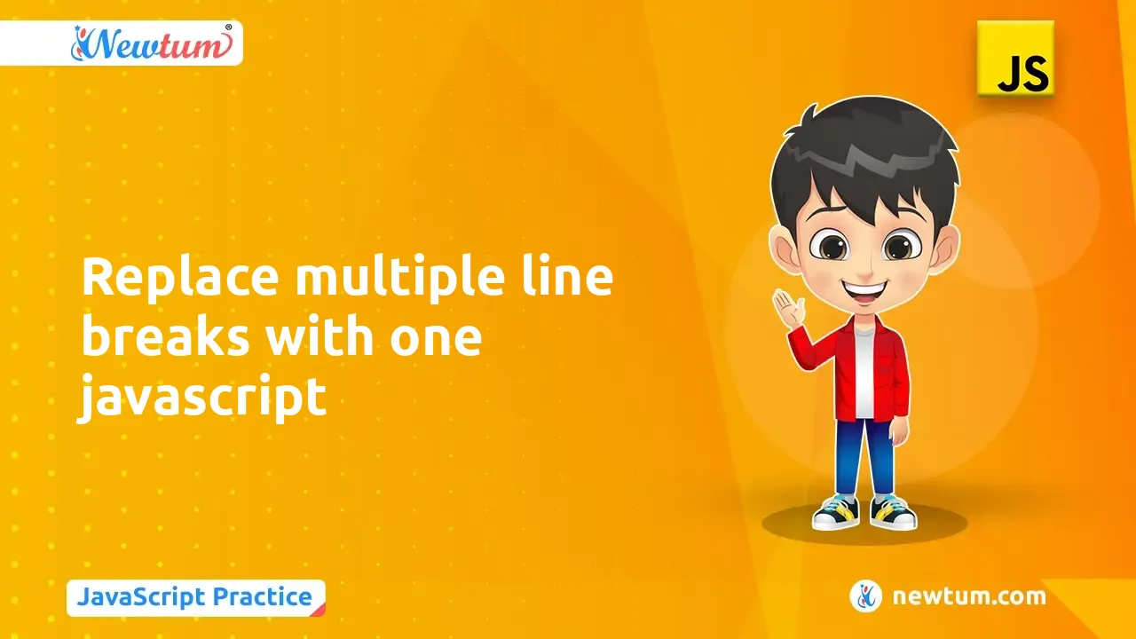 Replace multiple line breaks with one javascript