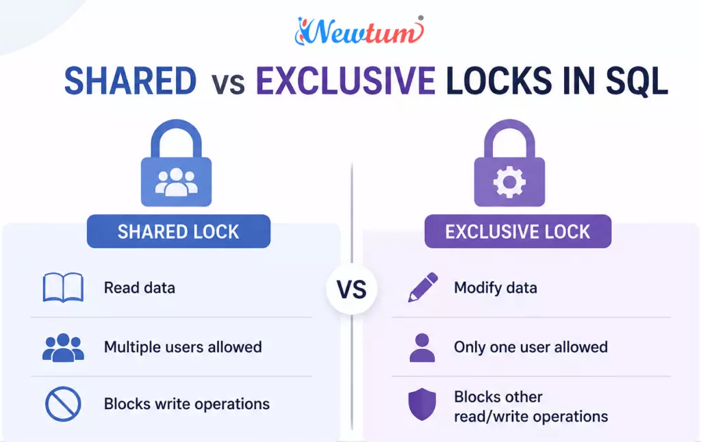 Shared vs exclusive locks in SQL